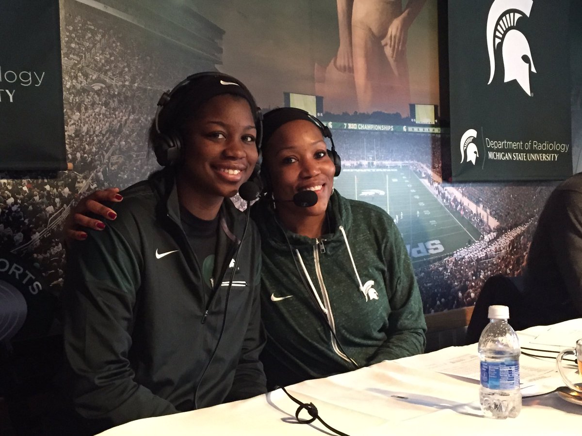 MSU_WBasketball's tweet photo. @YupThats_Drekia crushing it on One Mo Minute today on the radio show!! @mogerhardt https://t.co/fhdozDc7MJ