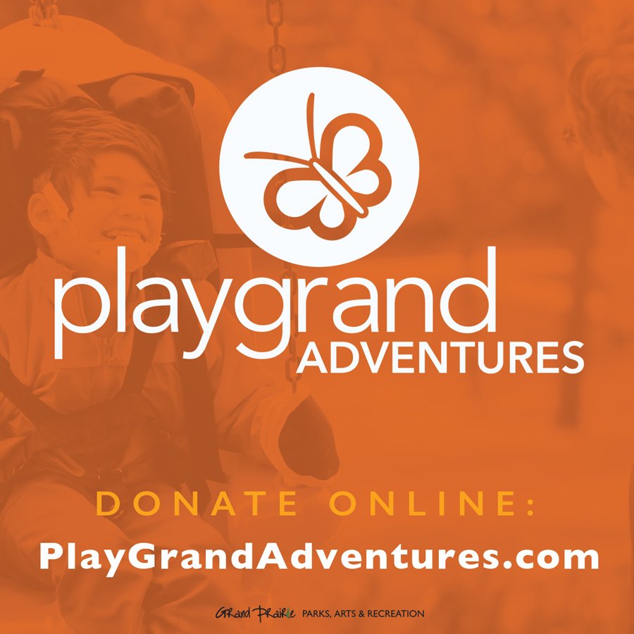 GrandFunGP's tweet photo. Donate to PlayGrand Adventures all-inclusive playground for all ages &amp; abilities coming to #GrandPrairie in 2018
https://t.co/Bq977xBjwv https://t.co/Gwttf91U45