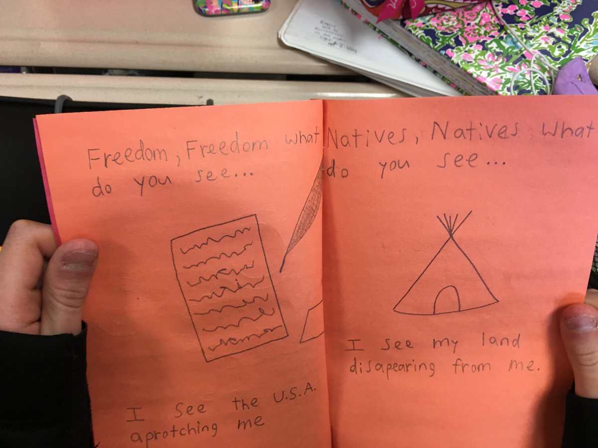 jennifertwolf's tweet photo. Ss in @JenniferLongwe1's SS class read genre reformulation poems based on the 3/5 compromise! @KyleneBeers @BobProbst #dubMSela #rdngNF https://t.co/v6TPurszpy