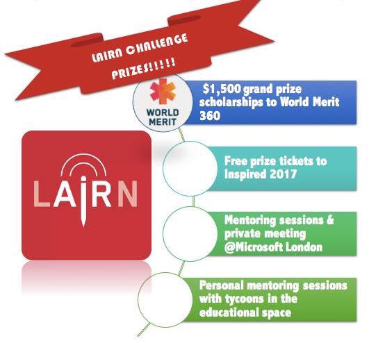 lairn_'s tweet photo. These are the amazing prizes for the Lairn challenge at Learnhack! With special thanks to our superstar @marinamelero for organising this! https://t.co/uZR5aPDTul