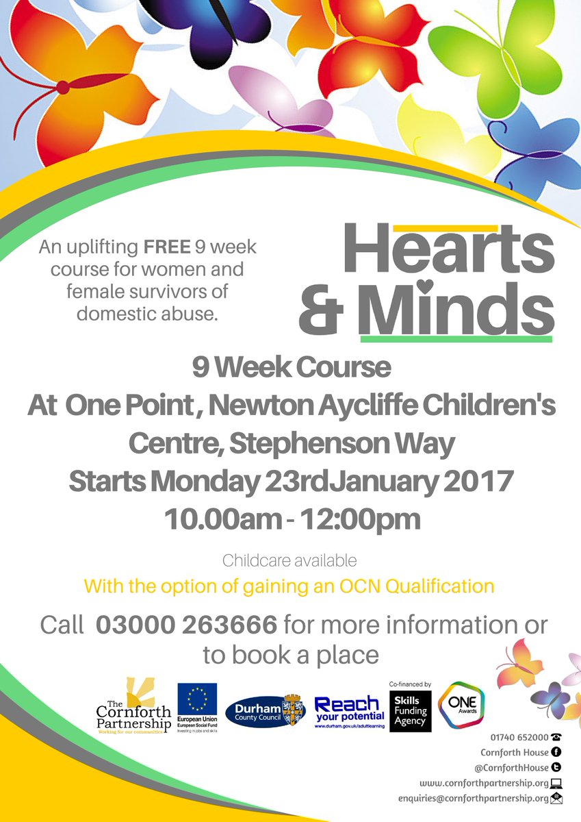 cornforthhouse's tweet image. Our award winning Hearts and Minds Training is back for 2017 !! with two venues already booked.