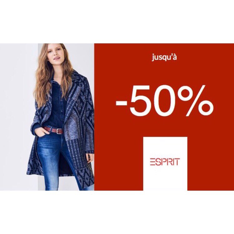 Esprit1180's tweet photo. Jusqu'à -50%! C'est le moment d'acheter vos pièces d'hiver privée! #soldes #sale #solden #hiver #shopping #femme https://t.co/0eErMrSqNP