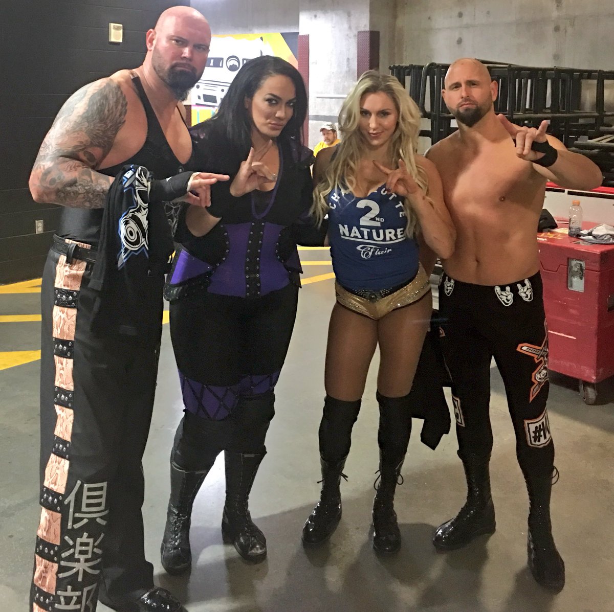 LinaFanene's tweet photo. Happy brother to the #GoodBrother @KarlAndersonWWE 👠👠👠👠 #Squad https://t.co/W4iUbB5HrA