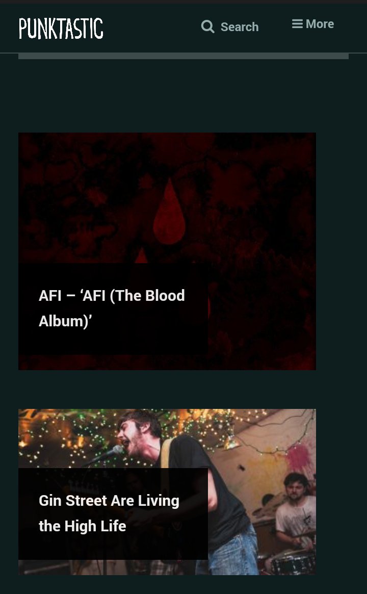 We were featured right below <a href="/AFI/">AFI</a> on <a href="/punktastic/">Punktastic</a> today.