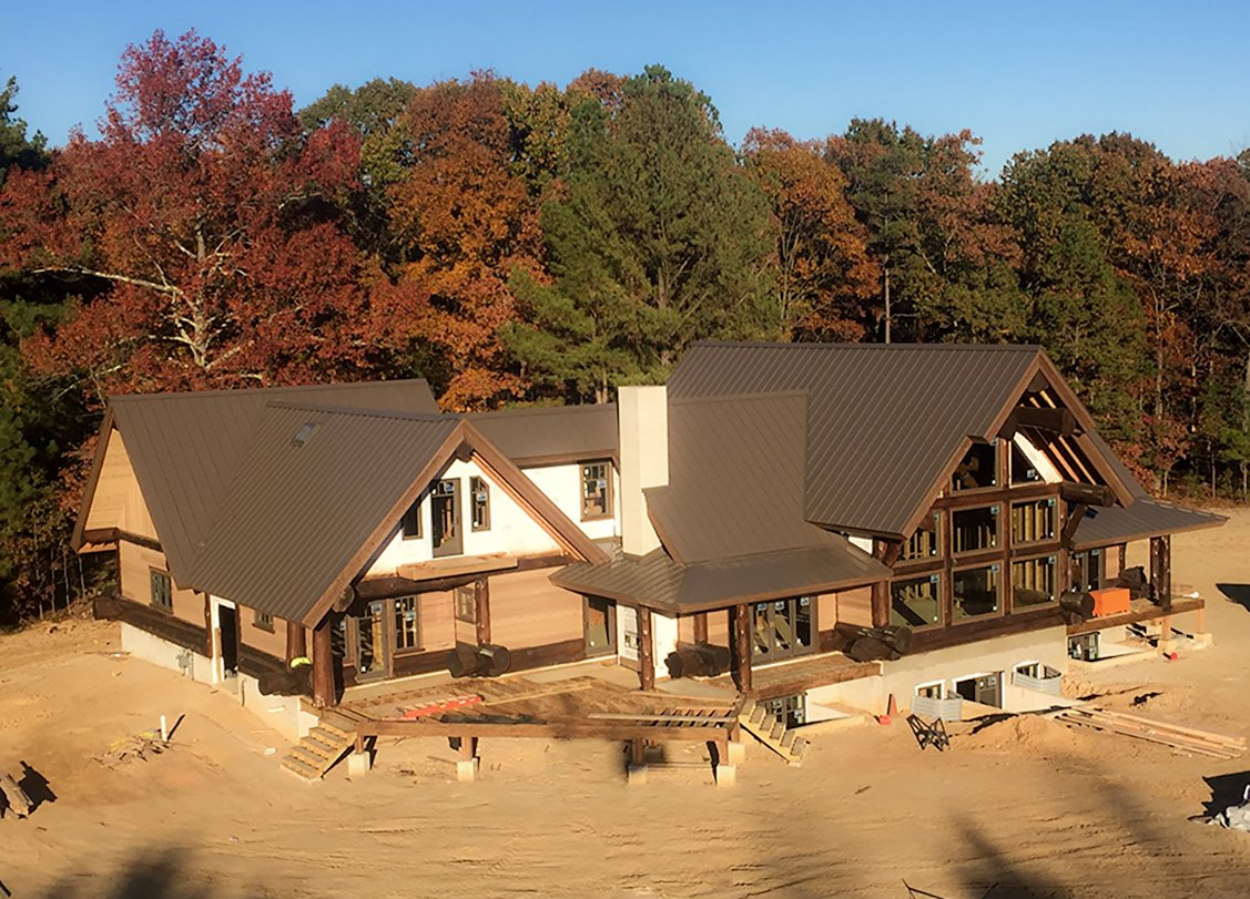BCLogHomes's tweet photo. #PicOfTheDay of the gorgeous log home we built in #NewJersey! Photo courtesy of Joe from #OceanConstruction #loghomebuilders #dreamhouse https://t.co/s9QgcXNn42