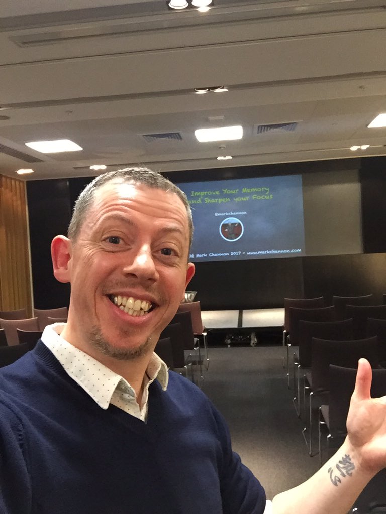 markchannon's tweet photo. Getting ready to kick-off tonight's @guardianclasses Improve Your Memory #memorycourse #memorytechniques https://t.co/GqcN0N9bpN