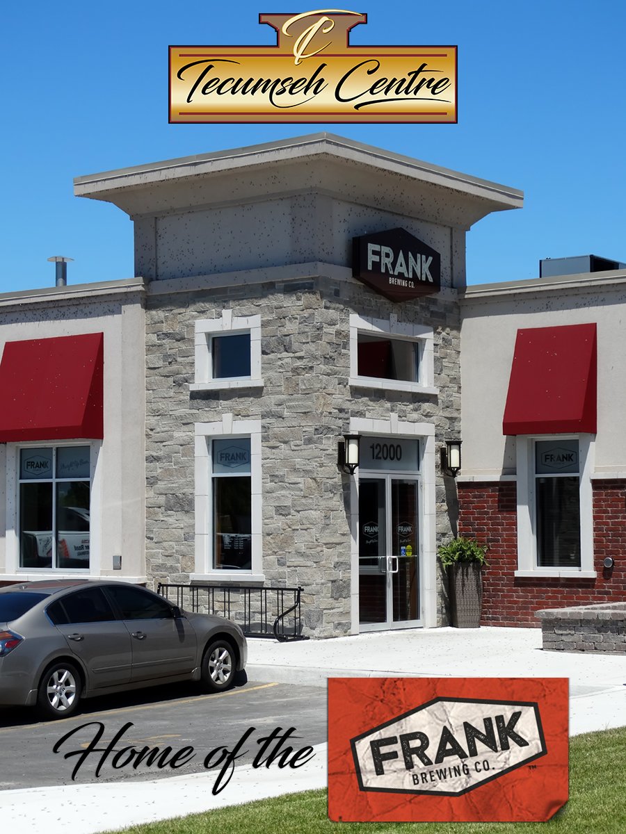 You'll be in good company when you have your office in Tecumseh Centre. Frank Brewing Co. will be your neighbour. 519-977-2711. #Tecumseh