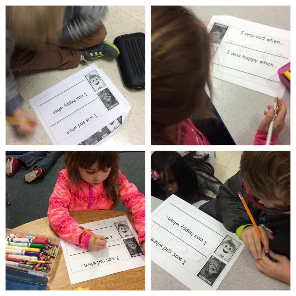 rzieglerLC's tweet photo. #lckinders practice writing ideas by using our feelings https://t.co/LsaZNoTkUu