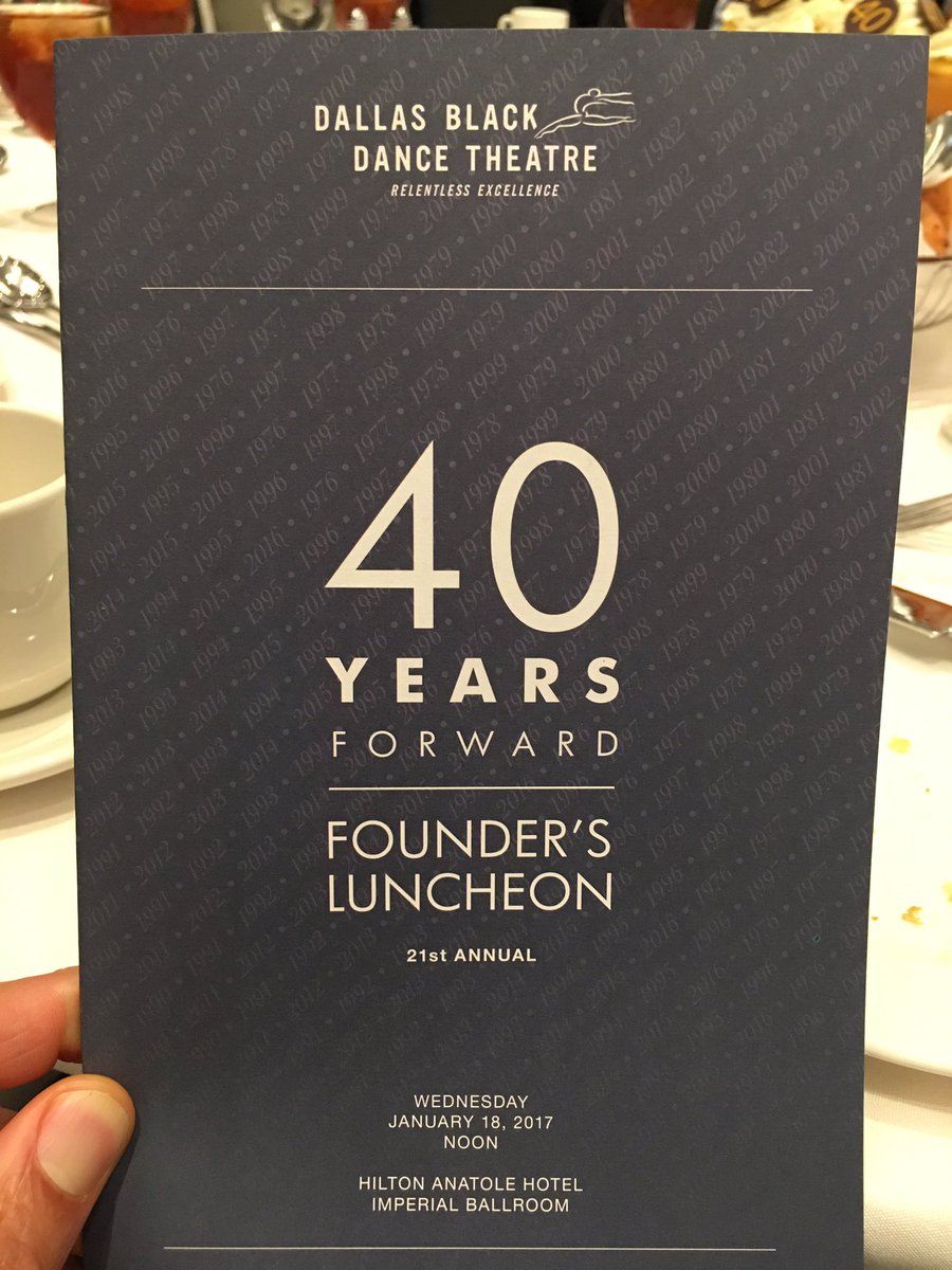 PrentisMurphy's tweet photo. Proud sponsor of the Dallas Black Dance Theatre Founder's Luncheon #40yearsforward @DeloitteUS https://t.co/Q6pkv8ePsL