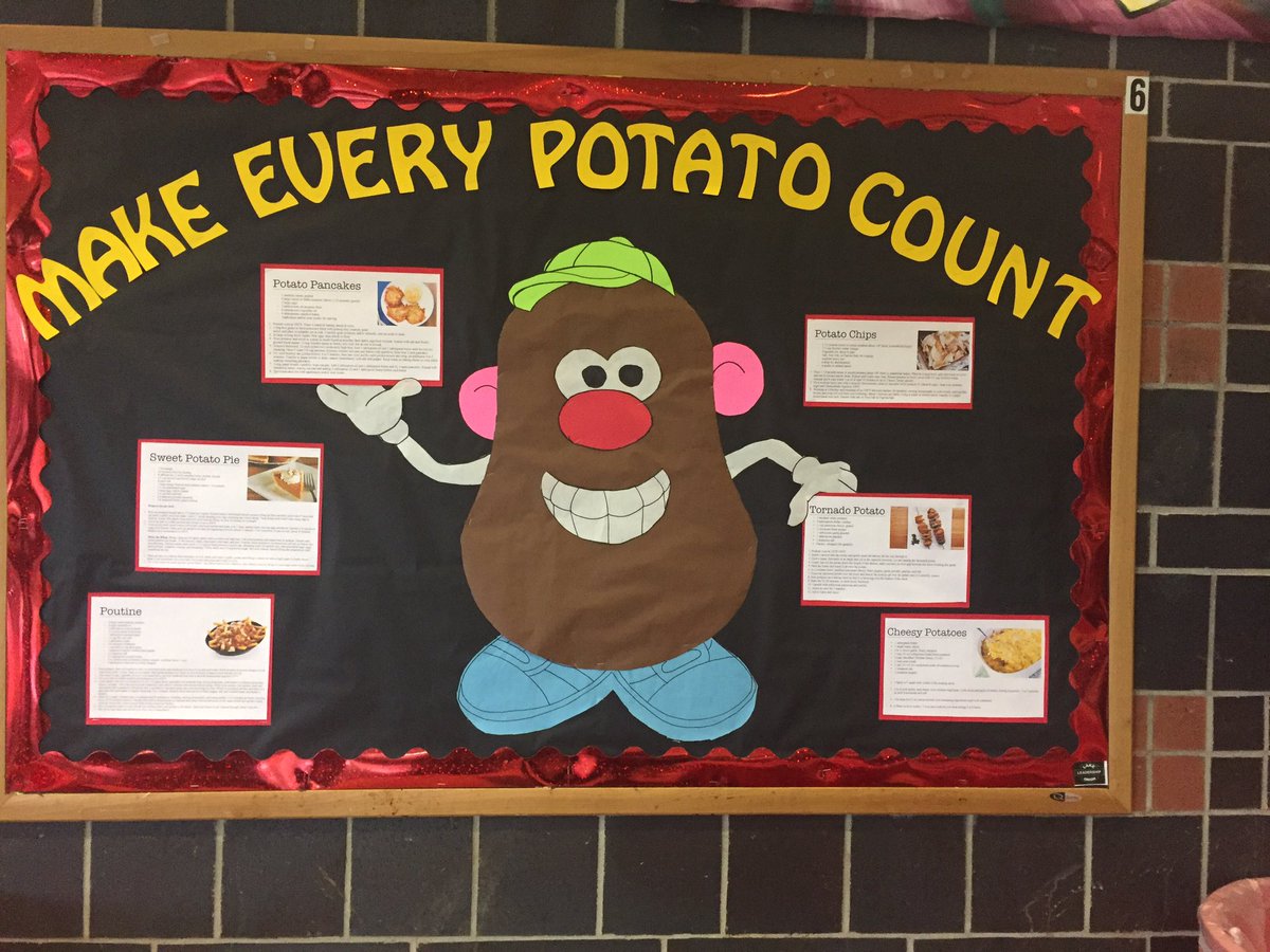 emilyrvalentine's tweet photo. @lohsleadership Mr.Potato head is giving you lots of potato recipes so don't miss out!!! #everyonelovespotatoes https://t.co/NyslHH4UvH