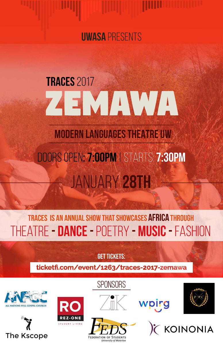 _UWASA's tweet photo. We're 10 days away from #TRACES2017! Grab your #ZEMAWA tickets in person today by 4pm in the SLC or online at https://t.co/wOkzyzLcYt https://t.co/HW6zdzyskZ