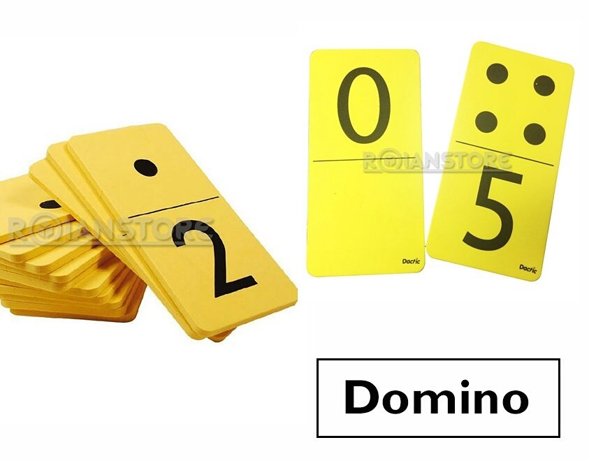 #Domino de #GomaEva para que los niños aprendan razonamiento lógico mediante la asociación de números y cantidades bit.ly/2jowHse