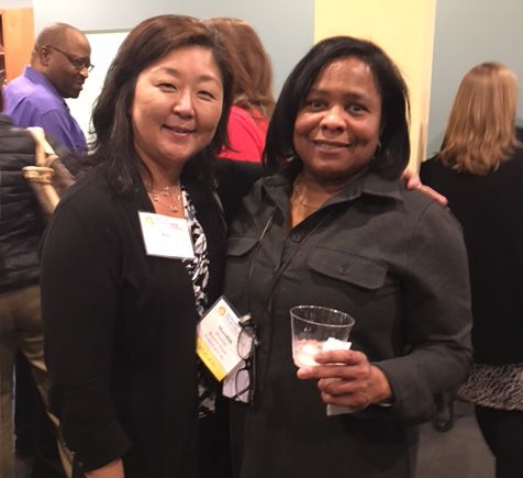 impacthrllc's tweet photo. impactHR's Kelly Mitchell @k_mit & Meredith Braxton w/ @BGTechSecurity at last night's @Howard_Tech Office Party #BaltTech https://t.co/ZABimoGY2G