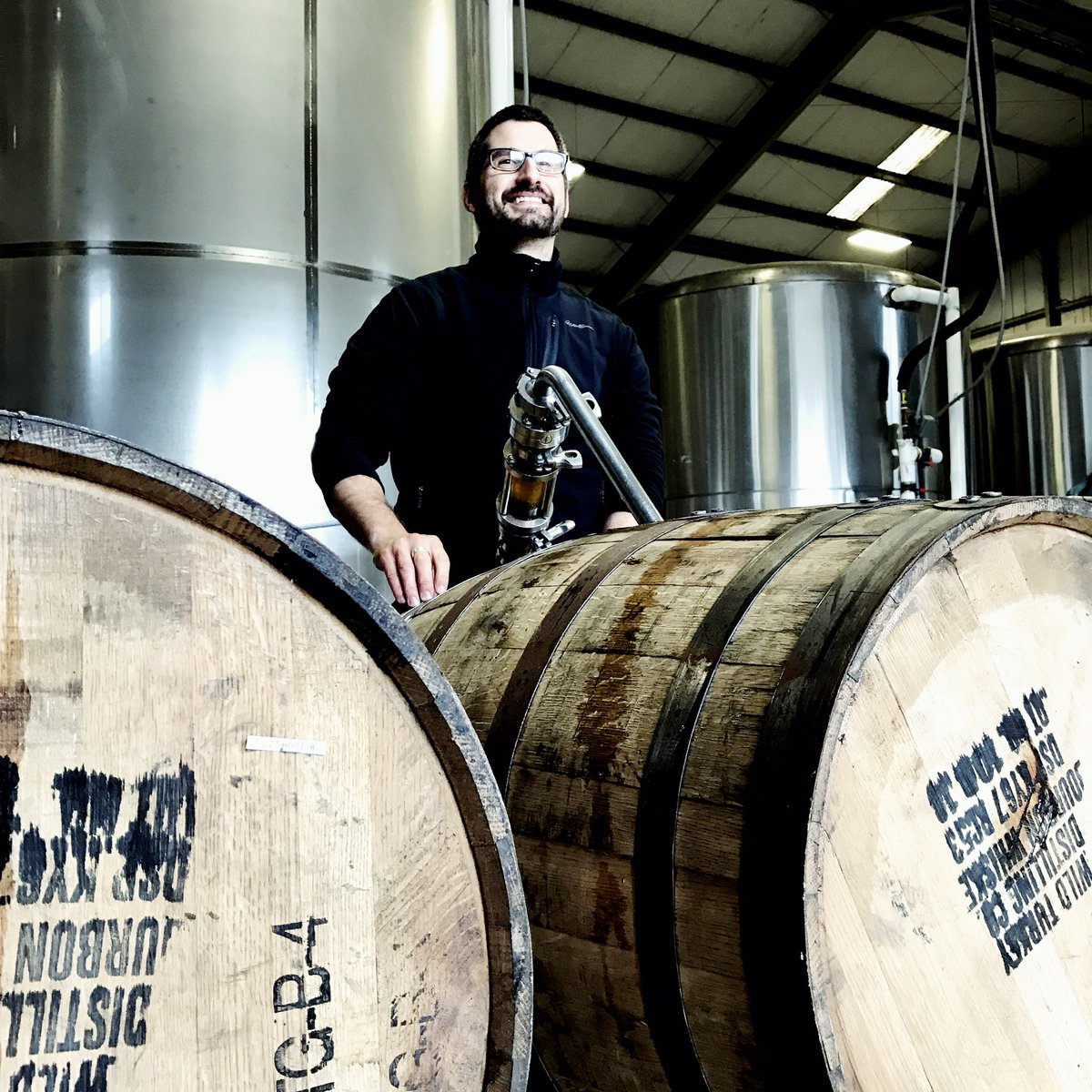 avbc's tweet image. Barrel-aging our G&amp;amp;T Gose makes Federico happy. #wildturkey #barrelaged #gose #andersonvalley