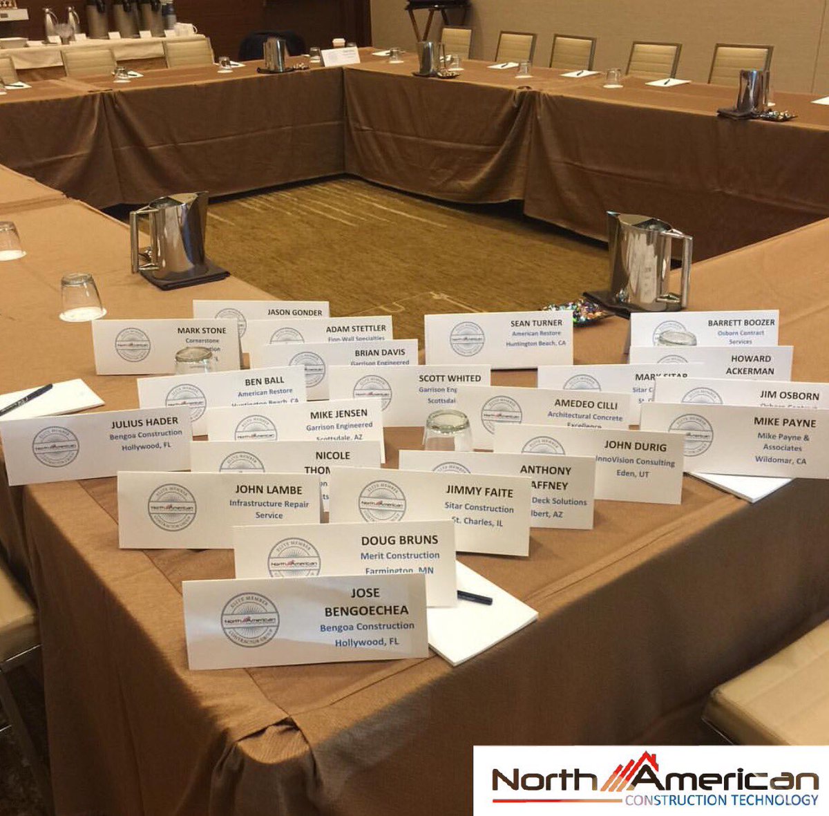 2017 #WorldOfConcrete #NACT Meeting. 
#NactUSA #Concrete #Restoration