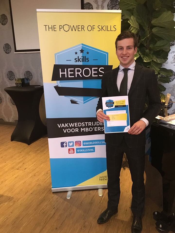 Onze Idse heeft de skills wedstrijd gewonnen! Nu naar de landelijke wedstrijd. Gefeliciteerd topper! #SkillsHeroes