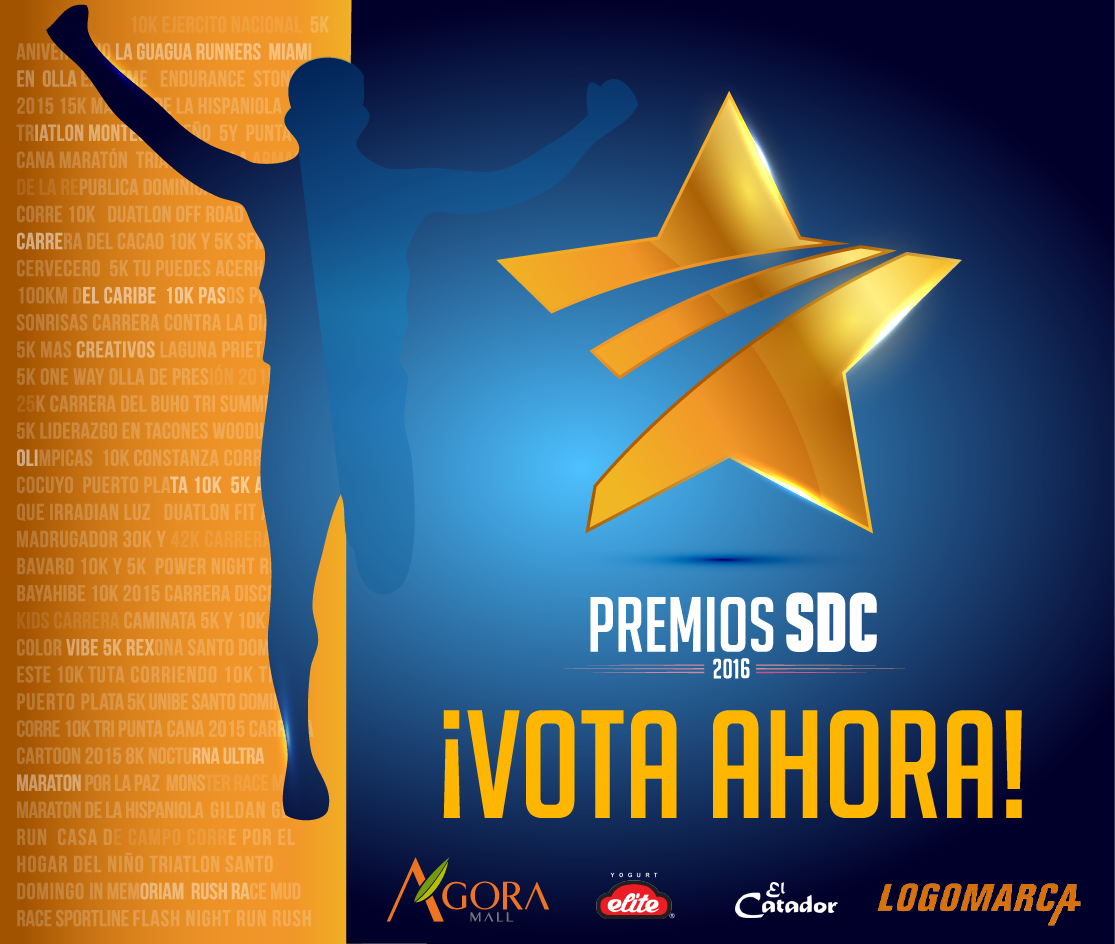 Tú tienes la oportunidad de elegir y premiar tus eventos de correr y de triatlón de todo el 2016. ¡Corre a: santodomingocorre.com y VOTA!