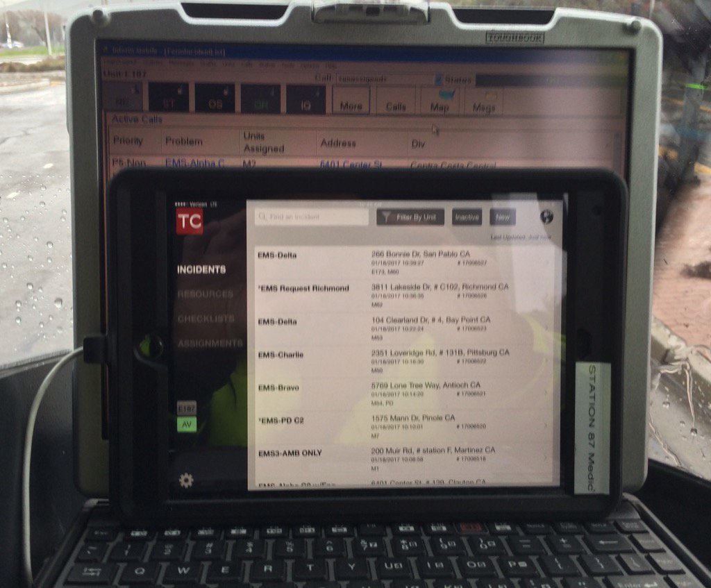 CaptAndyBozzo's tweet photo. #dontneedatoughbook #lovemyiPad #tabletcommand   First couple shifts back in the field- #iPad is way easier to use! https://t.co/MUuVItLFDj