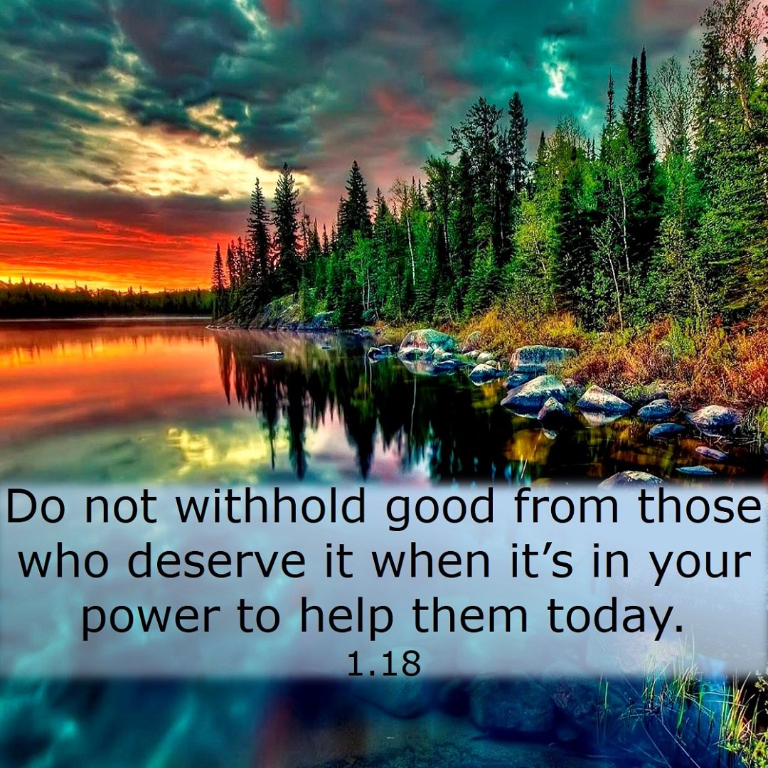 Godstrology's tweet photo. Do not withhold good from those who deserve it when it's in your power to help them today (1/18) #Proverbs3 #Proverbs #WednesdayWisdom https://t.co/9NeaS9VanF