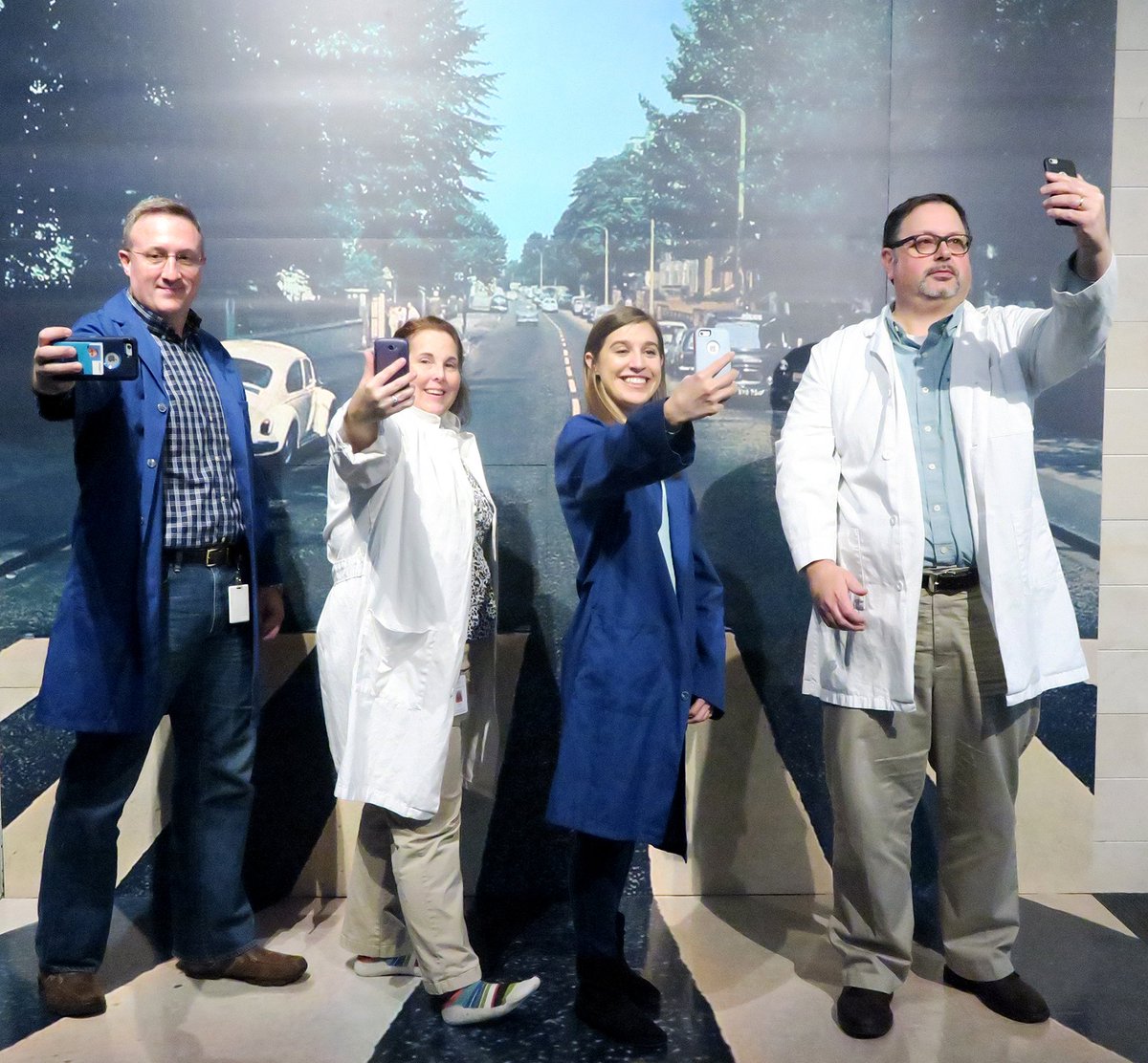 WJCLibrary42's tweet photo. Visiting us today? Don't forget to share your selfie! #MuseumSelfieDay #BeatlesatClinton #AbbeyRoad #SelfieRoad #WhenYouWorkataMuseum https://t.co/BphTPFcojo