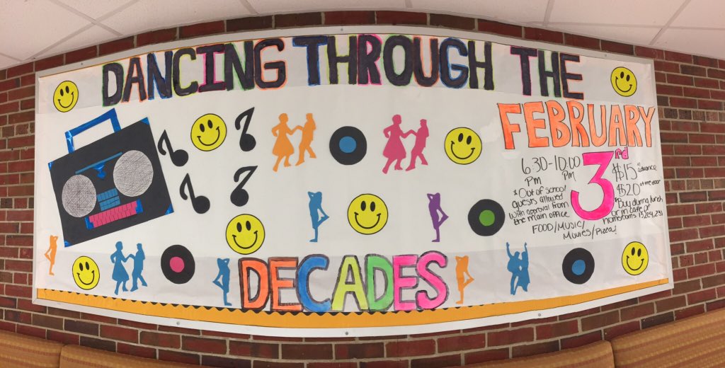crhs_congress's tweet photo. Dance Through The Decades at Winter Formal, February 3rd 6:30-10:00pm! Tickets go on sale January 23, $15 in advance and $20 at the door. https://t.co/hXgBdWxjUi
