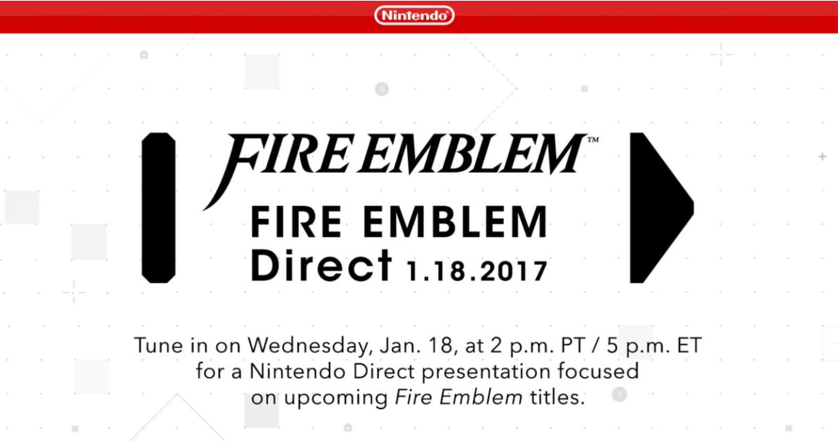 LTNintendo's tweet image. .@NintendoAmerica's #FireEmblem #NintendoDirect will begin in less than 15 minutes!
nintendo.com/nintendo-direc…
#NintendoSwitch #WiiU #3DS