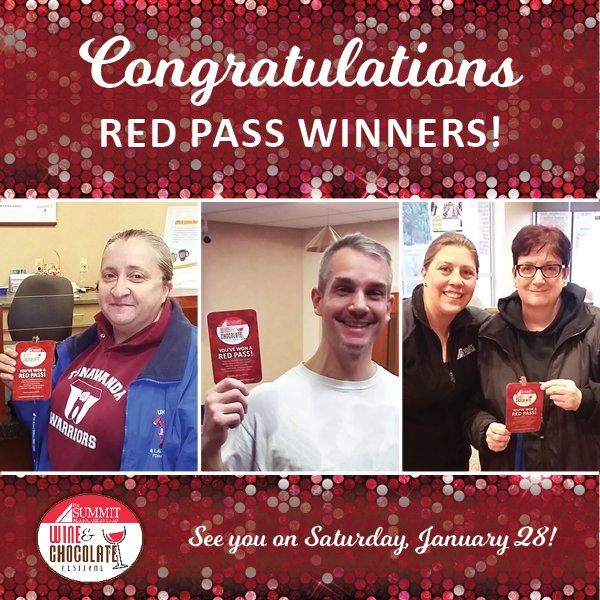 TheSummitFCU's tweet image. Check out these #RedPass winners! @ILoveNYWine Buffalo event is right around the corner on 1/28/27! bit.ly/2ja4TF8