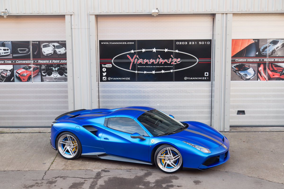 In love 💙💙💙.... New wrap and new wheels #yiannimize