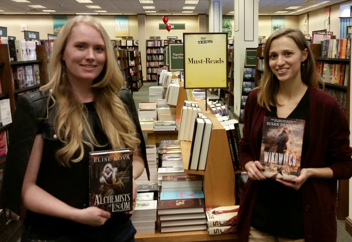 BnLadue's tweet photo. #mustread is right! #AlchemistsofLoom & #Windwitch are #toppicks in #scifi & #ya fiction! Thanks @EliseKova & @stdennard for autograph bks https://t.co/9EHDSh59MS