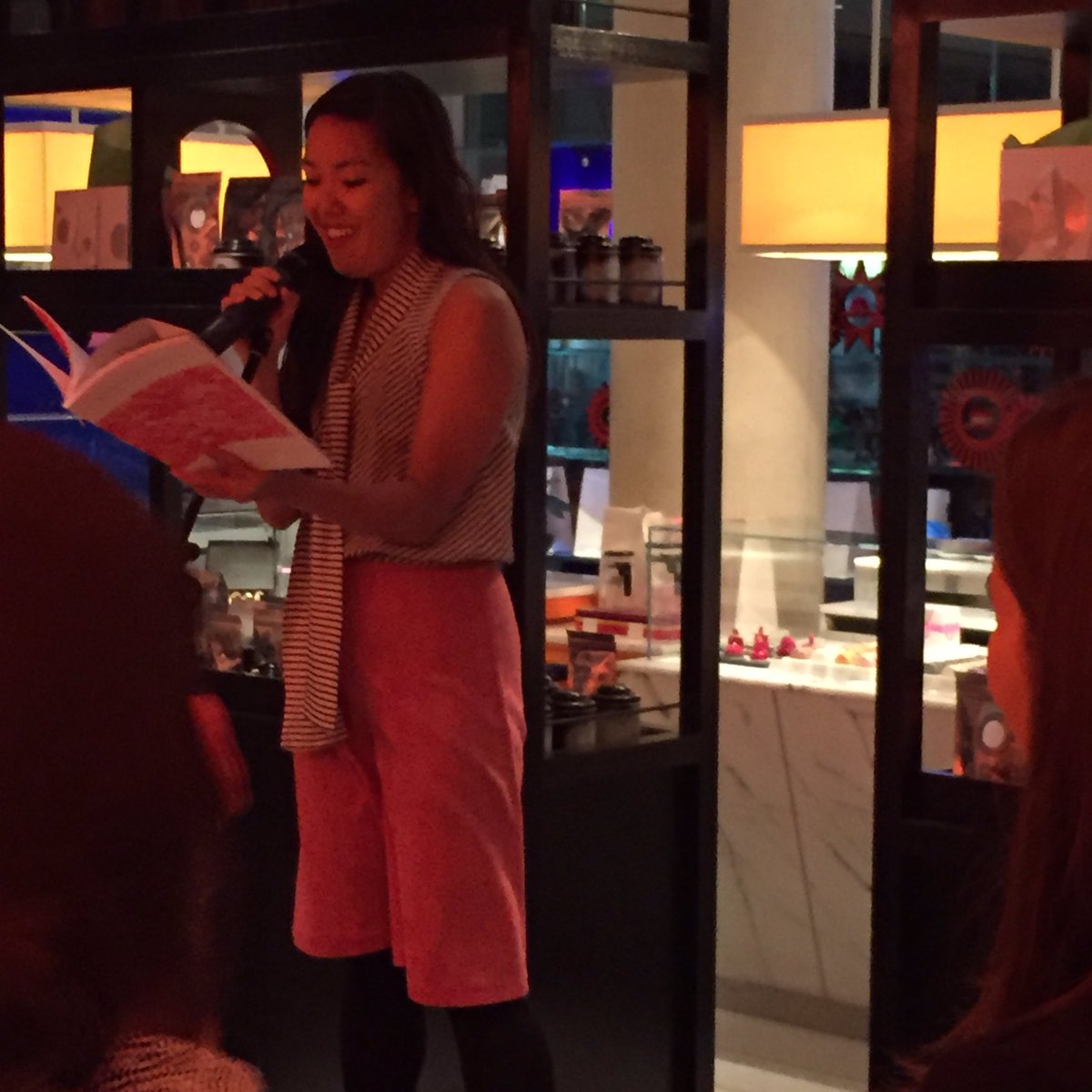 So enjoyable to hear the fabulous @Vera_Chok reading from her piece in our magazine for Yauatcha Life this evening, at <a href="/YauatchaSoho/">Yauatcha Soho</a>