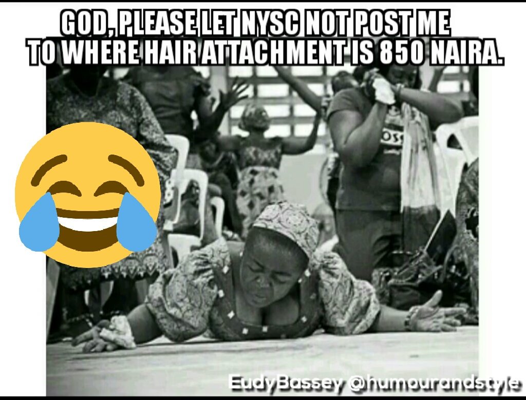 EudyBassey's tweet image. The kind of prayers God will recieve this night against tomorow 😅😅😅. Naija Babes secretly praying #NYSC #Stream2