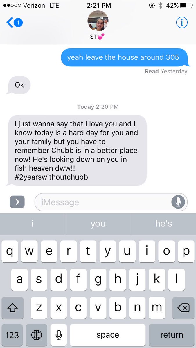 danichiodi_'s tweet photo. get you a friend who remembers the harsh times in your life @SophiaTiso #RIPChubb 🐠 https://t.co/Qw9UOGUiFD