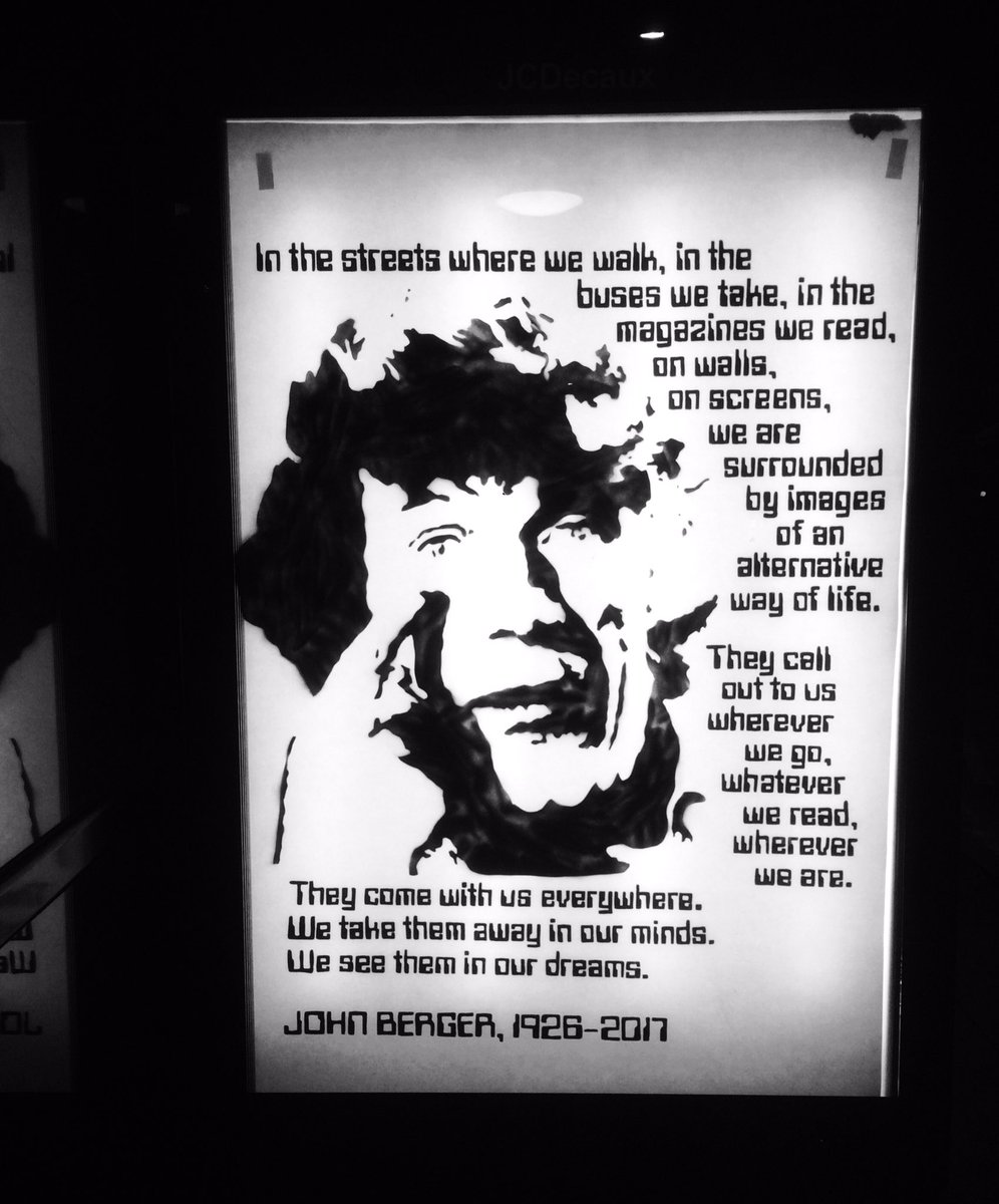 protestencil's tweet photo. Guy at the bus stop said he "liked the picture of Che Guevara" haha #WrongIcon #JohnBerger https://t.co/a2NGHuXTpx