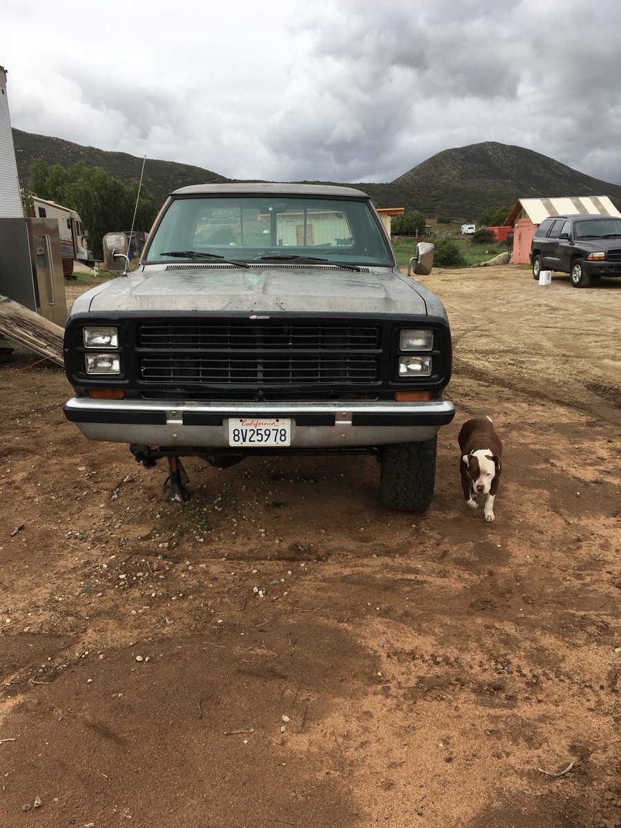 jacobwestcott3's tweet photo. 79 dodge power wagon for sale! solid truck, lots of new parts, 318, 4-speed, np 203 t-case, 33's, around 100k mi, great project truck $3500 https://t.co/B0bpjIS7Y1