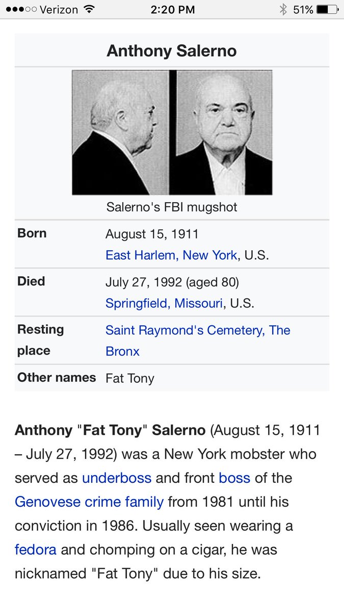 funder's tweet image. Mob Ties 4 Photo:#Trump pictured with mobster Anthony 'Fat Tony' Salerno-fmr head of NYC crime family #trumpleaks #resist #theresistance #rt