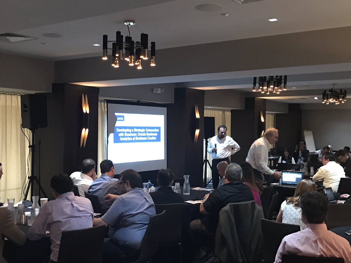 reinerzimmerman's tweet photo. Beckman Coulter and Vlamis Software on Advanced Analytics #GLMiami https://t.co/N073jd9JIB