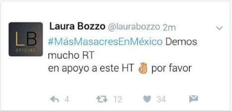 hugowski06's tweet photo. @laurabozzo vez lo que causaste pinche esqueleto??? #MásMasacresEnMéxico https://t.co/D8dUlfIi1f