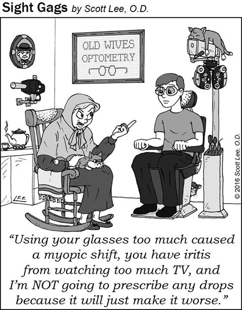 Too many "old wives tales" to count. It's probably just best  to leave it to the professionals. HumpDayHumor via Sight Gags... | Vision  Monday | Scoopnest