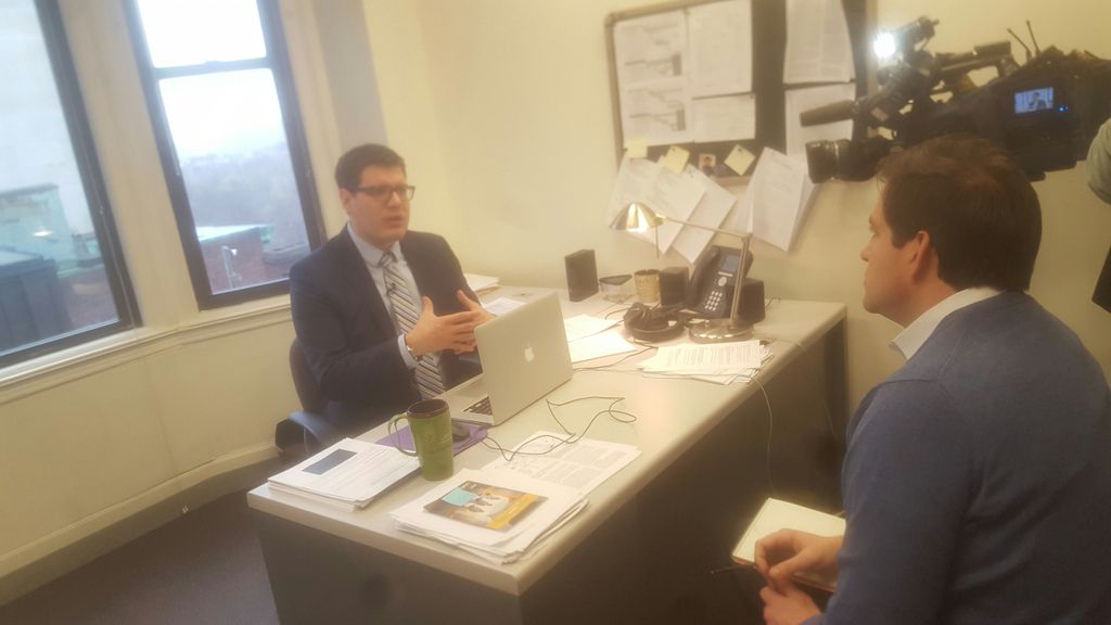 EC_CommStudies's tweet photo. Professor Vincent Raynauld being interviewed by Channel 7 today. #CommStudies #ImmersiveEmerson https://t.co/3N2AeiOmmb
