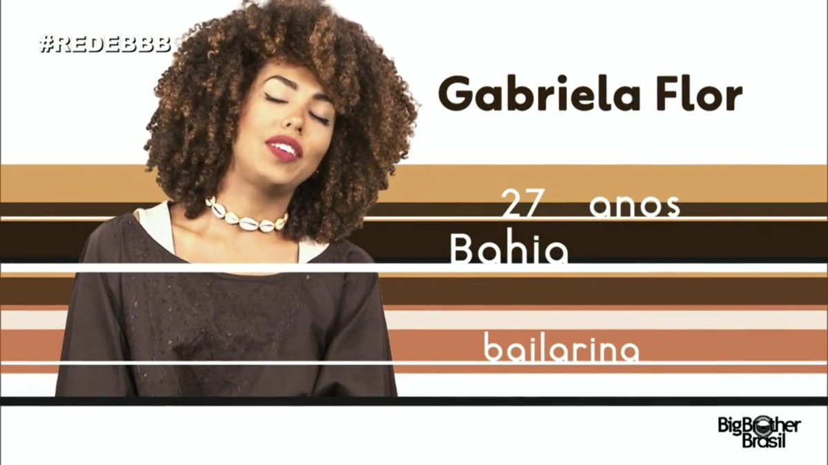 BabadosBBB26's tweet photo. Gabriela 27 Anos Bahia mais uma Brother essa vai da oq falar em #BBB17 #FocaAqui https://t.co/vhWPVyGi7H