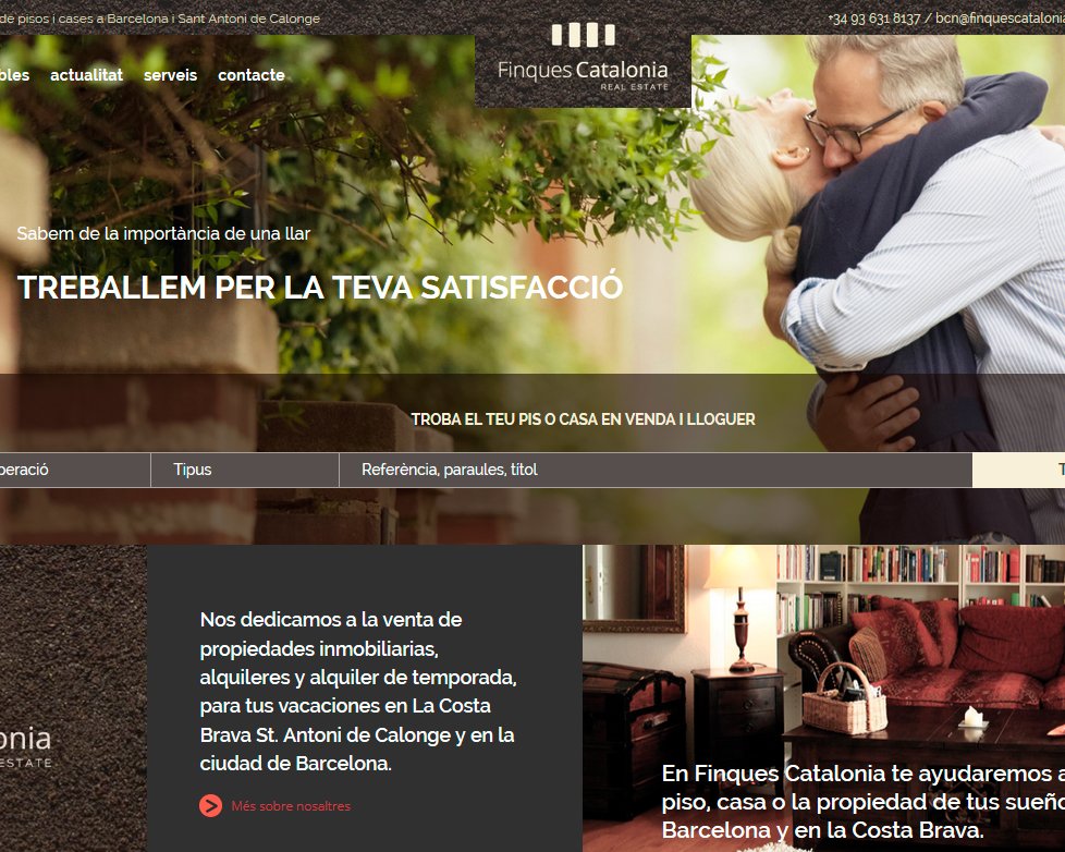 Descantia's tweet photo. Nuevo ejemplo de #diseñoweb en #Barcelona para @finq_catalonia https://t.co/JvR5lQC48U #RealEstate https://t.co/AwYMAqE3SH
