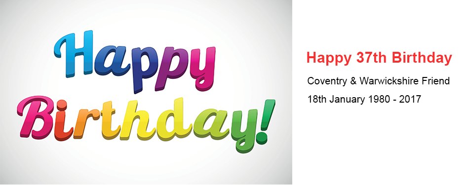 CW_Friend's tweet photo. Happy 37th Birthday to us @CW_Friend #cwfriend @pridecov @MaxPemberton https://t.co/saSLNhDvXO
