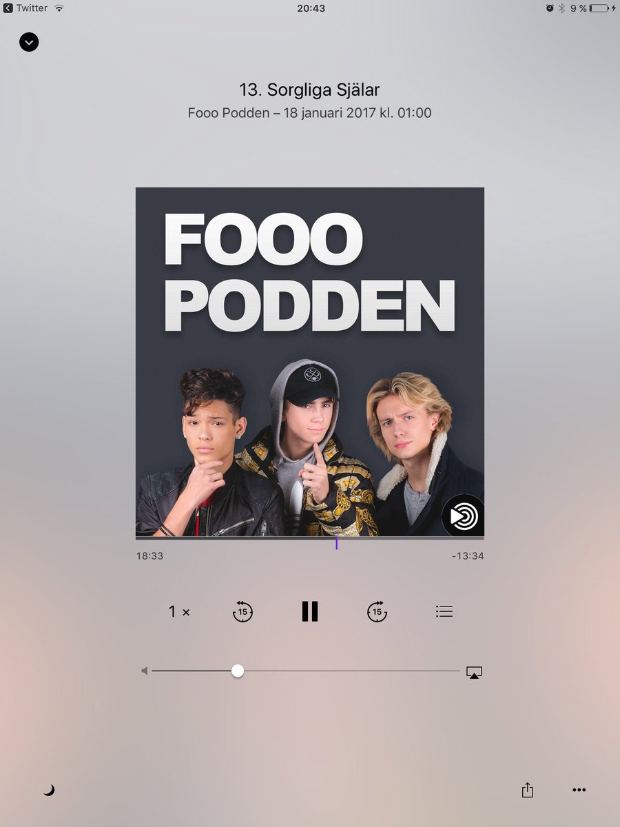privmelle1's tweet photo. Bästa podden #FoooPodden @thefooomusic https://t.co/OHxGHfeSzb