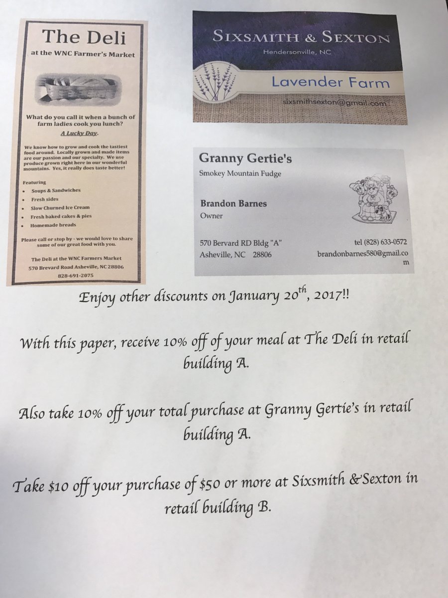 sixsmith_sexton's tweet image. When you take our class... there’s benefits!!! #wncfarmersmarket #sixsmithsexton #avl