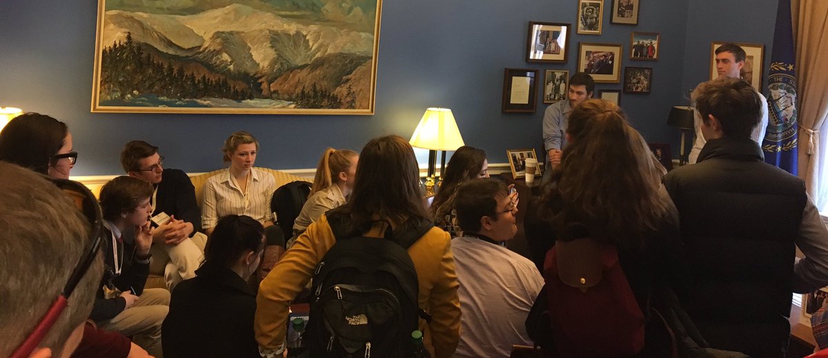 #KHS Inauguration- Congresswomen Kuster's Office meeting with her staff.