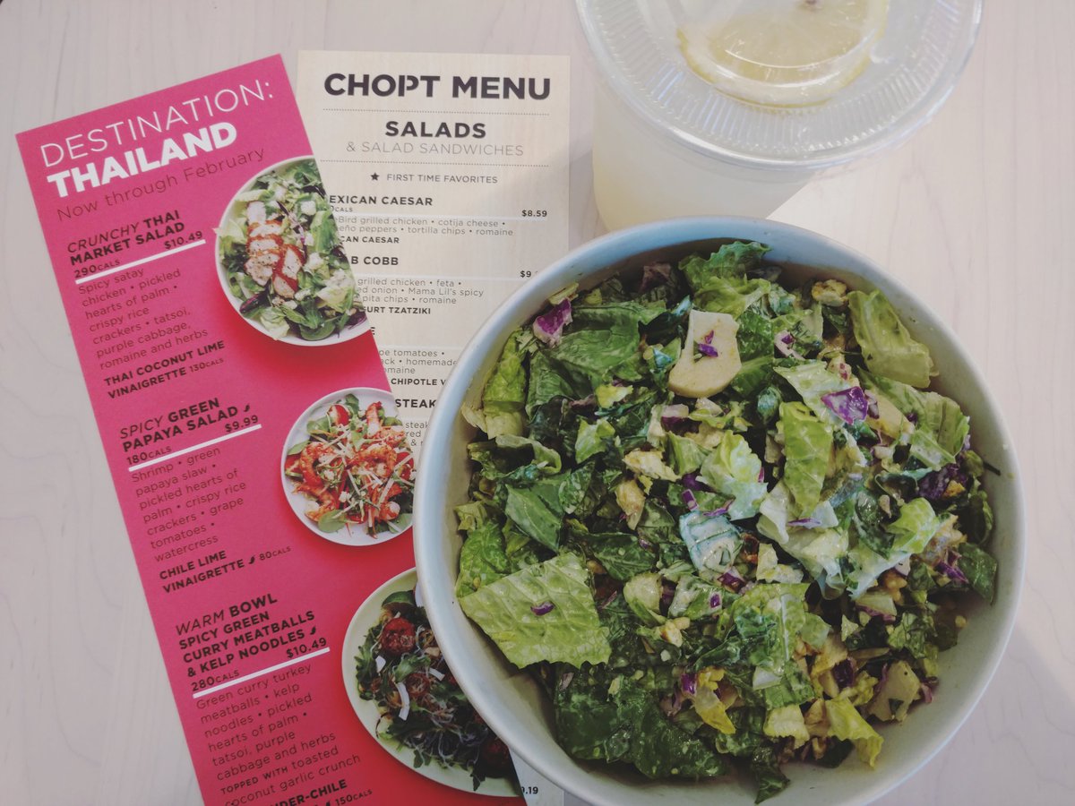 JenOni_Inc's tweet photo. Here's a picture of my Crunchy Thai Market Salad from @Chopt before I devoured it! #NomNom #NCSocial #ChoptRaleigh https://t.co/uuvTV6bbDW