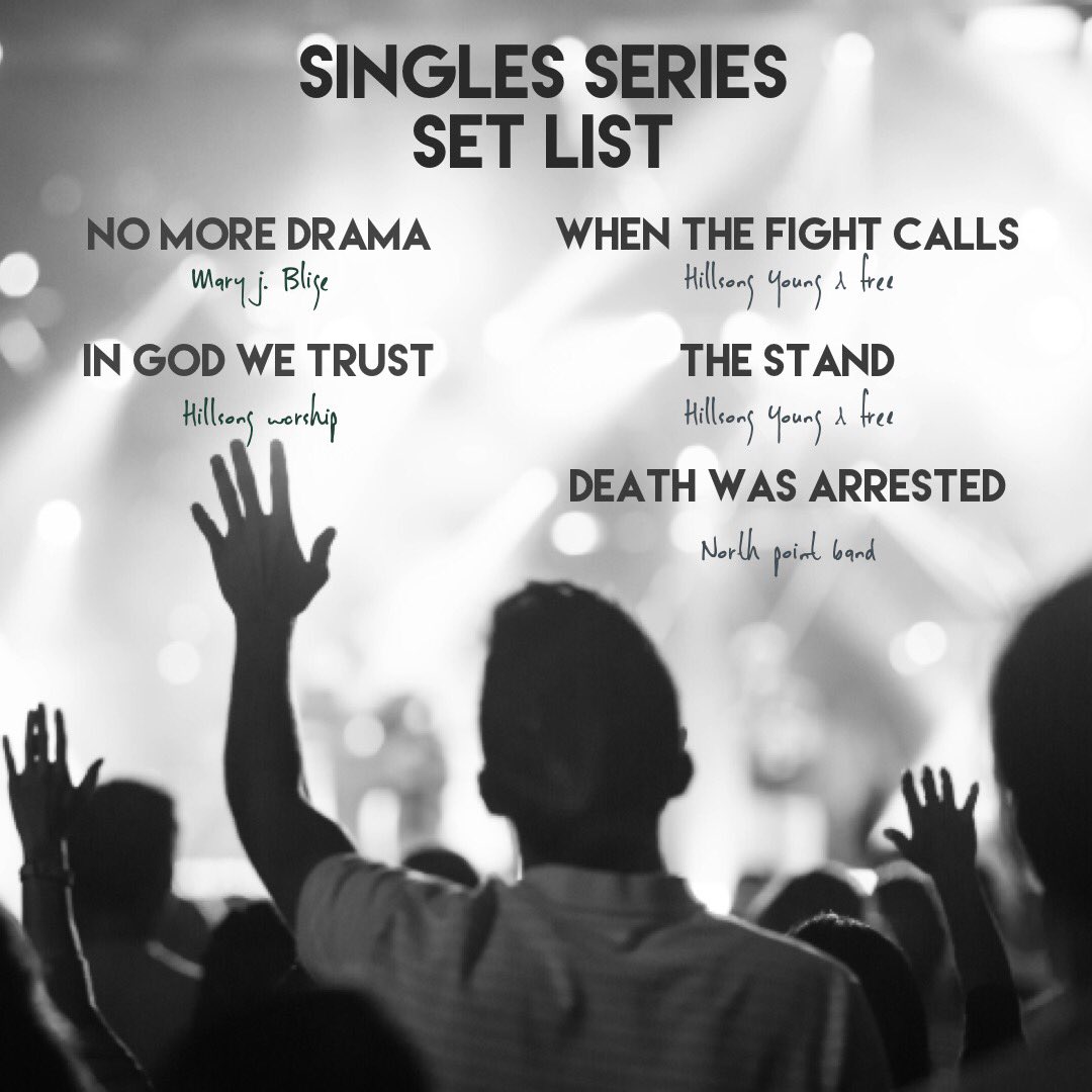 npsingles's tweet photo. Check out the set list from last night! Looking forward to seeing you again next Tuesday! #singlesSeries #thegreatescape https://t.co/gErJvdrPBr