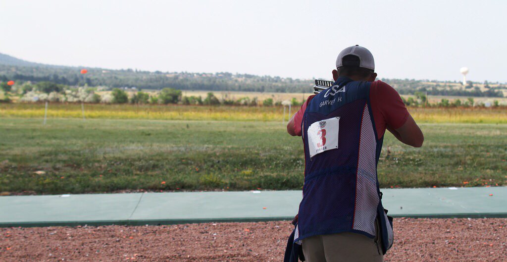 USAShooting's tweet photo. .@GarveyHank has taken over our Snapchat at @nssfshotshow for the day! Be sure to follow USA Shooting! #shotshow https://t.co/dYf6AFKOoL