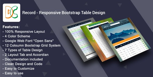 Nulled_Warez's tweet photo. Record - Responsive Bootstrap #Table Design - #BootstrapTable #DataTable #Designcollection #ResponsiveTable https://t.co/vGqhcZNc8I https://t.co/XmVXj7H767