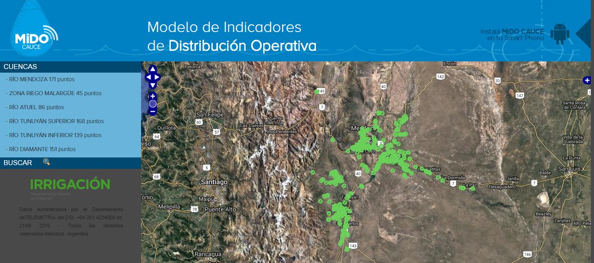 IrrigacionMza's tweet photo. Conocé los puntos de medición de caudales en la provincia de #Mendoza aquí: https://t.co/NOiaUavdJT https://t.co/1Ajxu25lyI